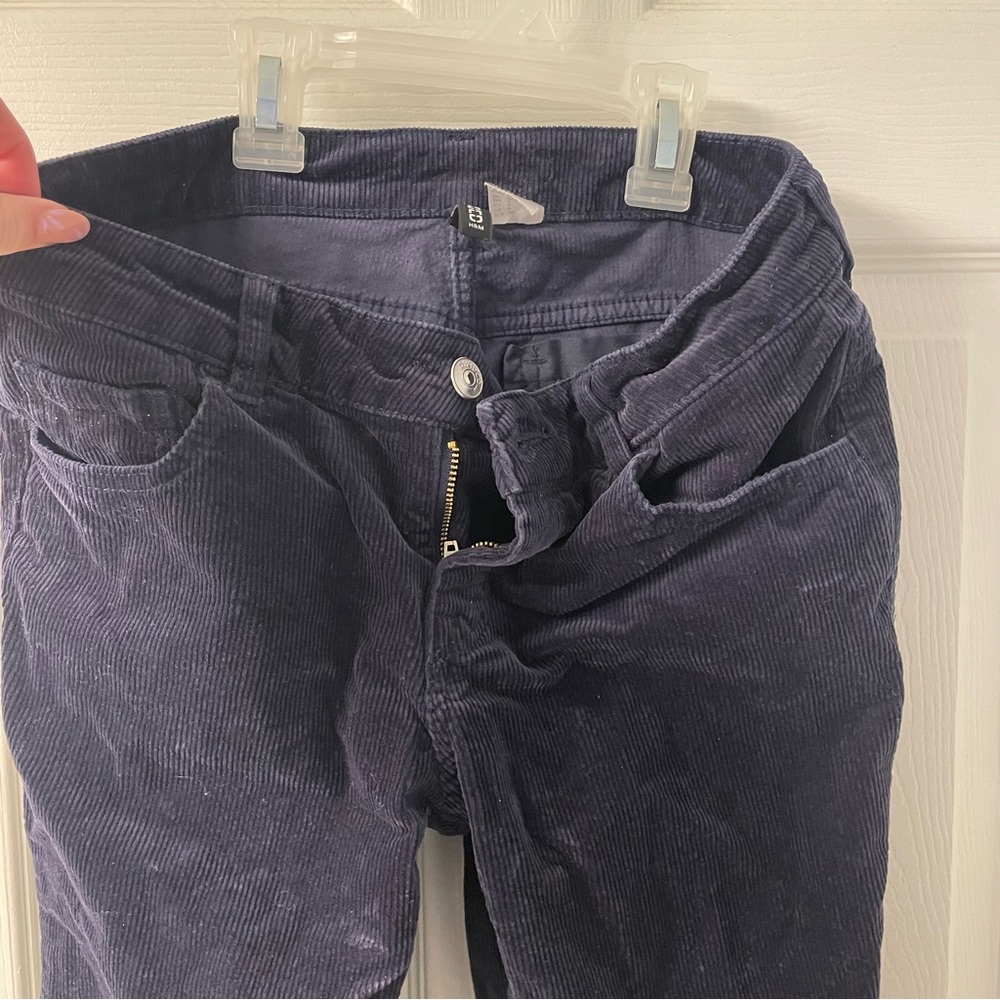 Navy Blue Corduroy Pants